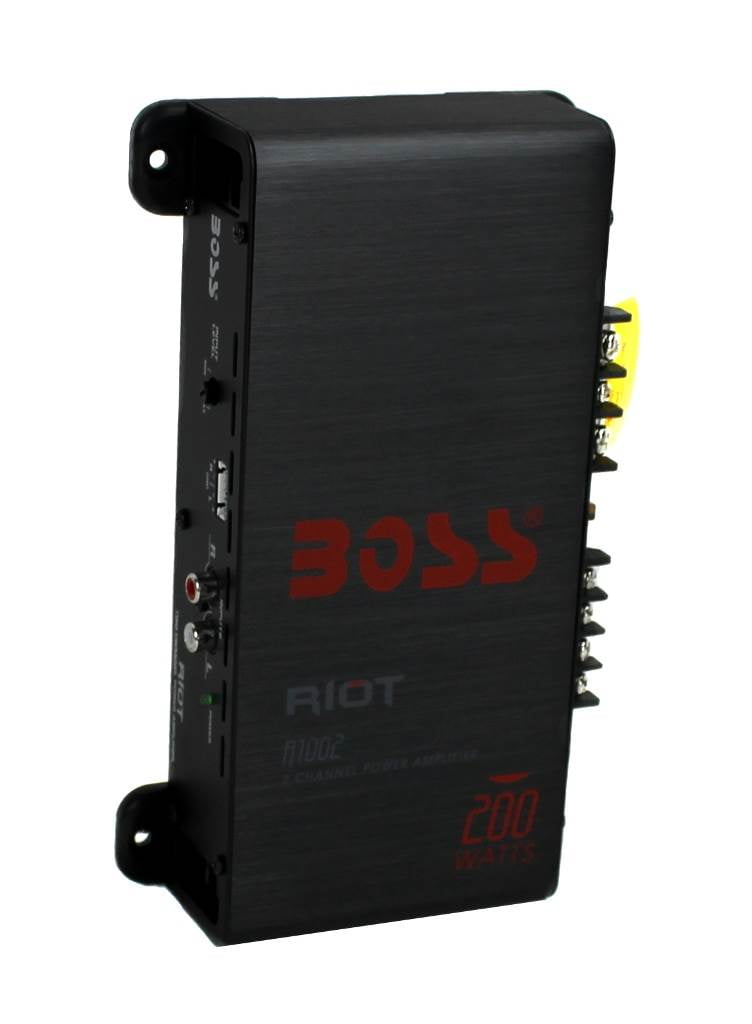 NEW BOSS R1002 200W RMS 2-Channel RIOT Car Audio Power Amplifier Amp 200 Watts
