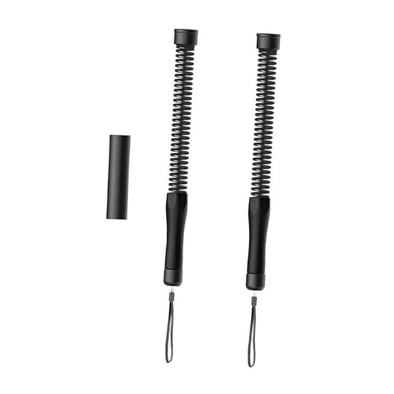 Dualoai 2 Pieces Fitness Battle Ropes Improve Strength Cardio Portable Training Rope Black