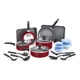 thumbnail image 1 of BELLA Juego de utensilios de cocina antiadherentes con tapas de vidrio - Utensilios para hornear, ollas y sartenes de aluminio, tazones y utensilios de almacenamiento, compatible con todas las estufas, 1 of 5