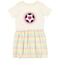 thumbnail image 3 of Inktastic Soccer Player Sports Lover Girls Toddler Dress, 3 of 5