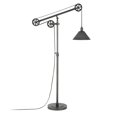 thumbnail image 3 of Henn&Hart 38" Aged Steel Metal Floor Lamp, 3 of 11