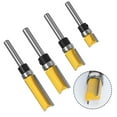 thumbnail image 2 of 6mm Shank Flush Trim Router Bit Straight End Mill For Woodworking Bearing 1/2IN 25, 2 of 4