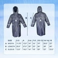 thumbnail image 3 of Kids Water Proof Rain Coat with Reflector - Juniors Premium Rain Jacket, 3 of 6