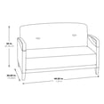 thumbnail image 3 of Main Street Loveseat in Woven Blue Indigo Fabric, 3 of 3