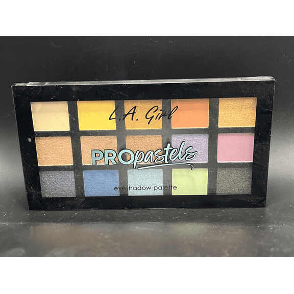 L.A. Girl ProPastels Eyeshadow Palette  15 Pressed Squares Assorted Shades