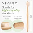 thumbnail image 4 of VIVAGO Bamboo Toothbrushes Bulk Soft Bristles (50 Pack) - Eco-Friendly, Natural Wooden Toothbrush, 4 of 6