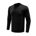 thumbnail image 4 of Niuer Mens Knit Sweater Winter Ribbed Knitwear Sweaters Crew Neck Long Sleeve Casual Tops Solid Color Slim Fit Pullover, 4 of 5