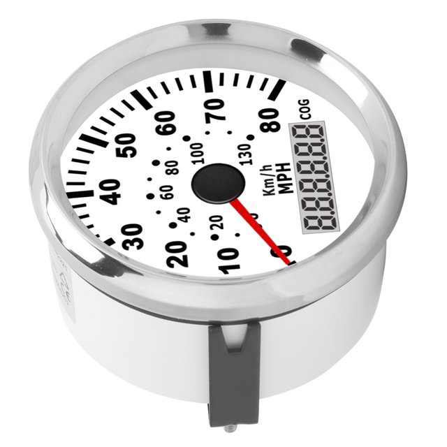 Odómetro digital, velocímetro de 85 mm GPS 0‑80 MPH Brújula Odómetro Odómetro para barco Estética elegante