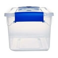 thumbnail image 3 of Homz Contenant de Rangement en Plastique Transparent de 7,5 Pintes à Loquet Sécurisé, Lot de 5, 3 of 8