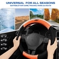 thumbnail image 5 of Skechers Air Cooled Memory Foam Steering Wheel Cover, Breathable Comfort Grip, Soft Leather, All-Season Fit for Cars, SUVs, and Trucks Orange, 5 of 8