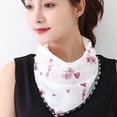 thumbnail image 2 of pitrice Women Summer Chiffon Bandana Cycling Face Neck Protection Sunscreen Printed Breathable Scarf, 2 of 8