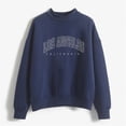 thumbnail image 2 of Women Blouses Hoodie with Thumb Holes Women Sweatshirt Soft Zip up Sweatshirts Womens Athletic Sweatshirts Zip Back Sweatshirt Christmas Shirt Cute Half Pullover Pocket Pack Grandma Navy 2XL, 2 of 4