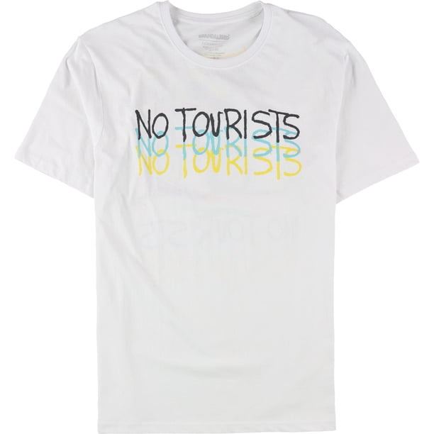 Camiseta gráfica blanca Elevenparis Hombre No Tourists 2XL