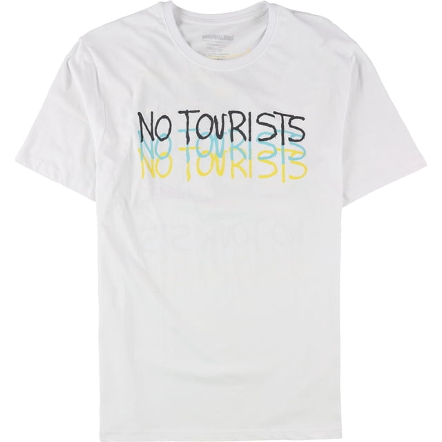 Camiseta gráfica Elevenparis Hombre No Tourists blanca S