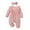 #02, variant on GYRATEDREAM Infant Newborn Boys Girls Clothes Set Baby Romper Ribbed Knit Long Sleeve Button Solid Bodysuit Jumpsuit Headband