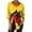 D Multicolor, variant on Idoravan Womens Tops Dressy Casual 3/4 Sleeve Women's 3/4 Sleeve V-Neck Pullover Casual Loose-Fitting Printed Top D Multicolor Xl