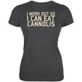 thumbnail image 1 of Work Out Eat Cannolis Juniors Soft T Shirt, 1 of 1