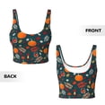thumbnail image 6 of Goofa Autumn with Pumpkins Printed Sports Bras for Women, High Impact Running Bra Workout Crop Tank Tops Longline Sports Bra Push up-XX-Large, 6 of 9