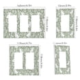 thumbnail image 2 of Yayeee Rocker Switch Wall Plate 1-Gang 4.6"x2.9" Home Decorative Outlet Cover, Green Floral Cat Pattern, 2 of 6