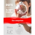 thumbnail image 7 of NOGIS Set of 12, 3.15"/80mm Clear Plastic Christmas Ornaments for Crafts Fillable Flat Disc ,Christmas DIY Transparent Bulbs, Easy to Use to Fill, Durable (Flat), 7 of 7