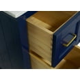thumbnail image 4 of Paige 48" Bathroom Vanity with Royal Blue Cabinet and Carrara Marble Top, 4 of 7