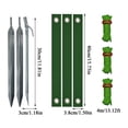 thumbnail image 3 of Stakes Heavy Duty, Metal Garden Stakes, Tree Ties For Support, Metal Stakes For Ground, Diamond Profile Galvanized, Green Landscaping Support, Windy Season, 3 Pk, 3 of 5