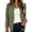 #15Army Green, variant on Women's Classic Bomber Jackets Checkered Lightweight Jacket Outwear with Lining Pockets