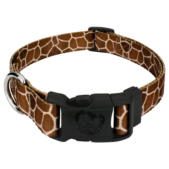 Country Brook Petz® Deluxe Giraffe Dog Collar Limited Edition - Made in the U.S.A, Extra Large