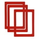 thumbnail image 1 of Marco de fotos magnético Uxcell de 5 x 7 pulgadas, 3 piezas de marco magnético reutilizable para refrigerador, rojo, 1 of 7