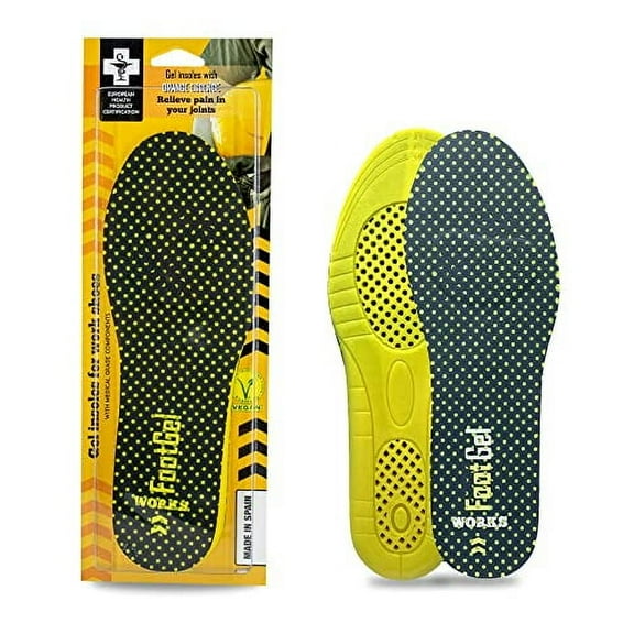 WORKS HEAVY DUTY INSOLES BY FOOTGEL ® EXCLUSIVE ORANGE SCENT