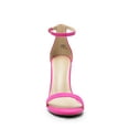 thumbnail image 2 of BURUDANI Women's High Heels Flower Ankle Strap Stilettos Round Open Toe Dressy Sexy Sandals, 2 of 5