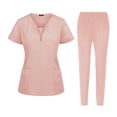 thumbnail image 1 of Conjunto de enfermería Zulema Ropa de protección Traje Manga corta Túnica Laboratorio rosa XL, 1 of 8