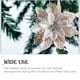 thumbnail image 3 of Kearding Decoración de flores artificiales de Navidad con purpurina, adorno de árbol de Navidad brillante, decoración de fiesta, accesorios de diseño Kits de decoración para fiestas Plata Kearding HA069938-01, 3 of 6