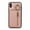 Rosegold, variant on Crossbody Wallet Case for iPhone XS Max, with Shoulder Strap Card Slots Ring Holder, Magnetic Flip Folio Zipper Purse Case, PU Leather Kickstand Cover Handbag for iPhone XS Max, Black