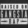 thumbnail image 2 of Mens Raised On Gangsta Rap T Shirt Funny Hip Hop Kid Music Novelty Tee Graphic Tees, 2 of 9