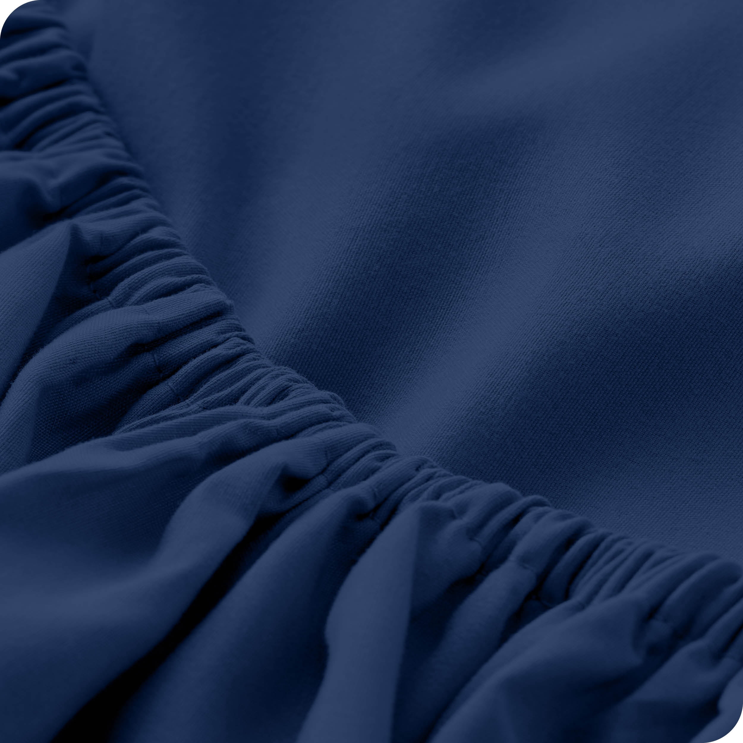 Bare Home Dark Blue Microfiber Sheet Set, Wrinkle Resistant, Deep Pocket, Full