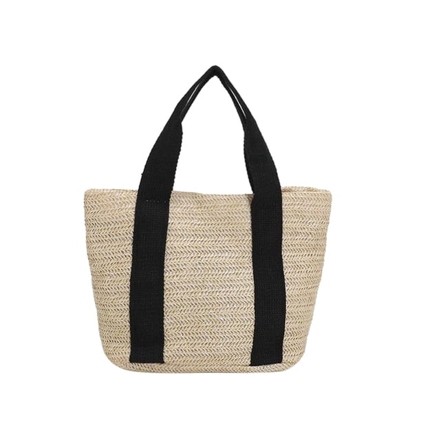 Augustine Denim Straw Basket Bag main image 1
