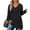 4703-Black, variant on CASSIE LIZ Womens Plus Size Tops 2X Long Sleeve Fall Shirts Fashion V Neck Brick Red Tunics Waffle Knit Tee Loose Fit Winter Blouses Casual Slit Hem Pullover 2XL 18W 20W