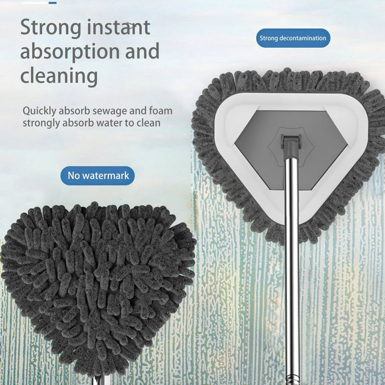 Wall Cleaner Mop, Baseboard Cleaner Tool Duster, with Extension