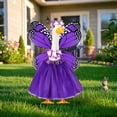 thumbnail image 4 of Butterfly Fairy Porch Goose Outfit 4 Color Options For 19-23 Inch Lawn Geese Spring And Summer Tutu Set With Wings Wand And Flower Headband For Yard Decor, 4 of 9