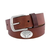 Zep-Pro  Texas Longhorns Concho Emblem Brown Belt Size 36