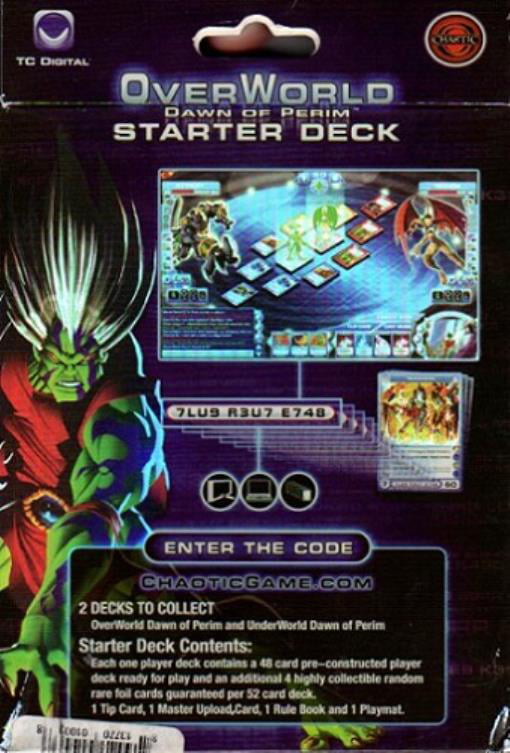 Trading Card Game Dawn of Perim Overworld Starter Deck Chaotic 