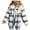 Gray, variant on 2024 Autumn and Winter Fashion Flannel Plaid Jackets for Womens Plus Size Long Sleeve Button Shirts Jacket Coats With Side Pockets
