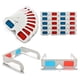thumbnail image 2 of Gafas 3D WEIHJMXG 10 pares Lentes estéreo de Papel rojo y azul, 2 of 5