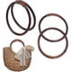 thumbnail image 1 of 4 asas de madera tejida de ratán para bolsos, asas redondas de 5,7 pulgadas, asas decorativas de repuesto para bolsos de madera, 1 of 7
