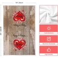thumbnail image 6 of qefuia Wood Polka Dot Heart Love Valentine''s Kitchen Towels Dish Towels, 18x26 Inch Farmhouse Wedding Decoration Hand Towels Set of 2, 6 of 6