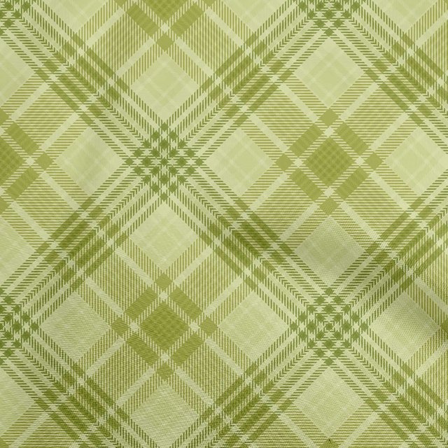 oneOone Cotton Cambric Green Fabric Check Sewing Craft Projects Fabric Prints By Yard 42 Inch Wide