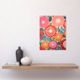 thumbnail image 2 of Pomegranate Tree Flowers in Bloom Mediterranean Bright Floral Abstract Artwork Unframed Wall Art Print Poster Home Decor Premium, 2 of 5