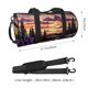 thumbnail image 2 of Fotbe Starry Night Purple Irises Bolsa Deportiva de Lona Plegable con Estampado, Bolsa de Gimnasio con Bolsillo Seco/Húmedo, Bolsa de Viaje Ultraligera de Gran Capacidad, 2 of 6