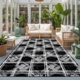 thumbnail image 2 of Area Rugs 5'x7', Grey Geometric Carpet Runner Indoor Outdoor Rugs Home Decor Aesthetic, Black White Boho Non Slip Mats Washable Accent Rug for Living Room Bedroom, 2 of 8